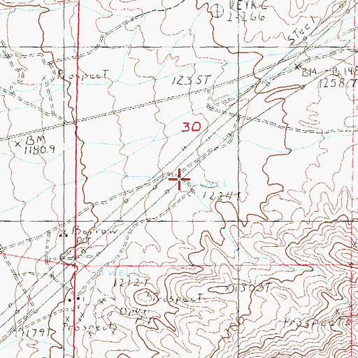 Topographic Map of Crossman Well, NV