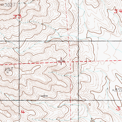 Topographic Map of Wesselhoff Spring, NV