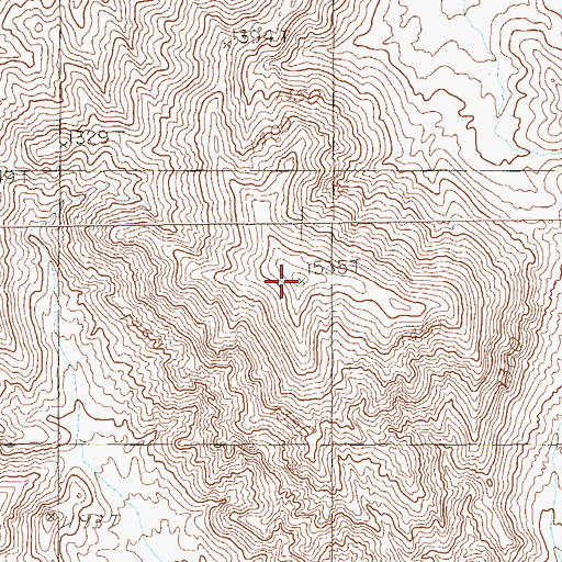 Topographic Map of Ragged Peak, NV