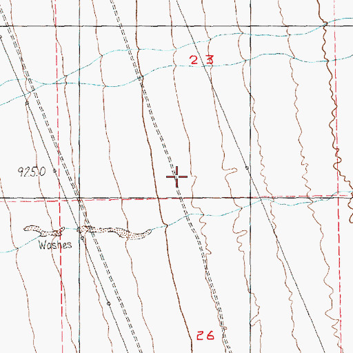Topographic Map of Chiquita (historical), NV