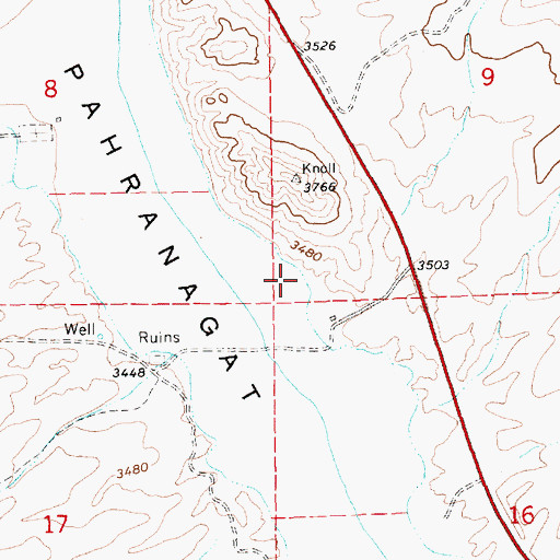 Topographic Map of Alamo Company East Ditch, NV