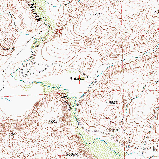 Topographic Map of McKnight Ranch (historical), NV