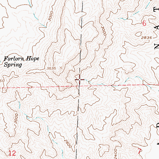 Topographic Map of Davis Spring, NV