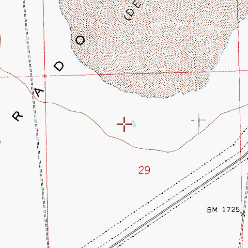 Topographic Map of Dry Lake Reservoir, NV