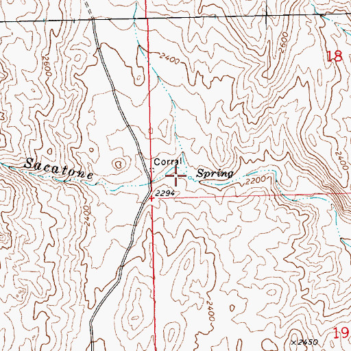 Topographic Map of Sacatone Spring, NV