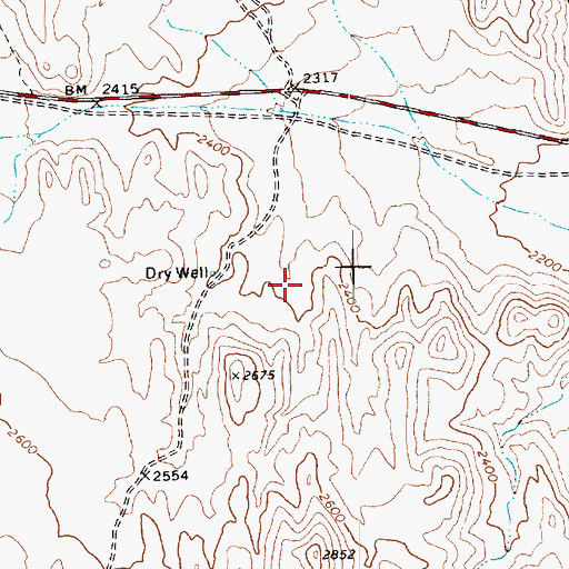 Topographic Map of Quail Spring, NV