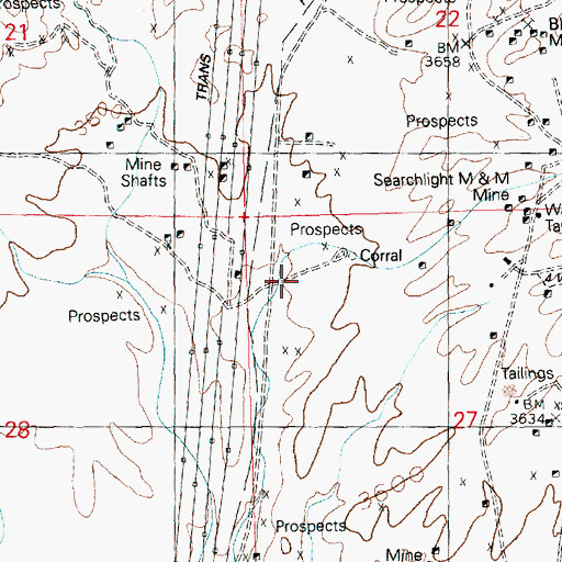 Topographic Map of Dipping Vat Spring, NV