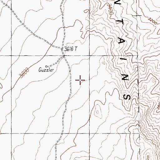 Topographic Map of Yellowstone Spring, NV