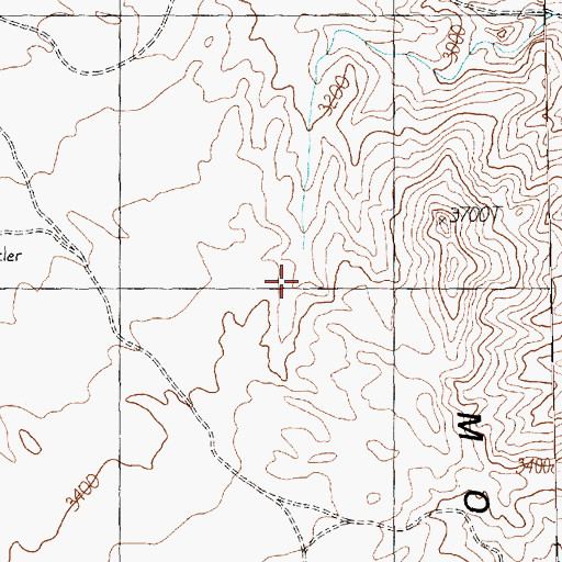 Topographic Map of Old Roman Spring, NV