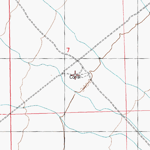 Topographic Map of Six Mile Well, NV
