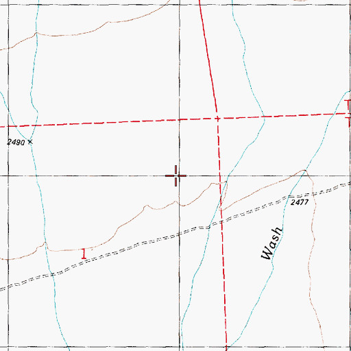 Topographic Map of Lewis Spring, NV
