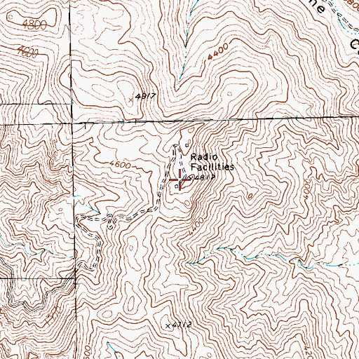 Topographic Map of Little Peak, NV