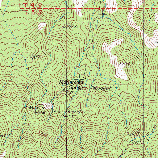 Topographic Map of Indian Garden (historical), NV