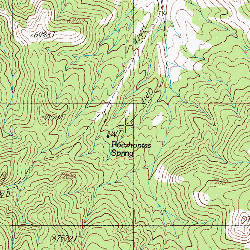 Topographic Map of Indian Garden, NV