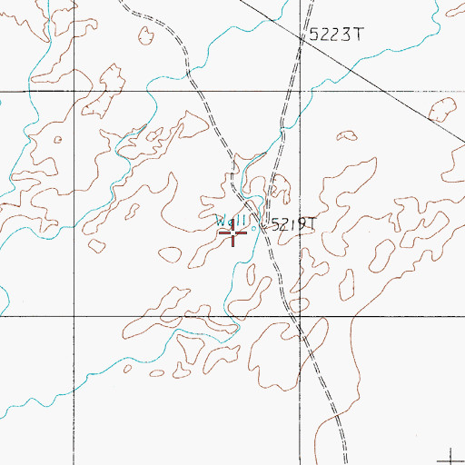 Topographic Map of South Well, NV