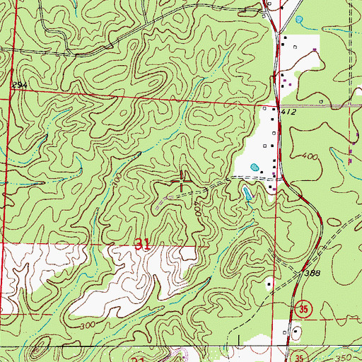Topographic Map of KAKI-FM (Benton), AR