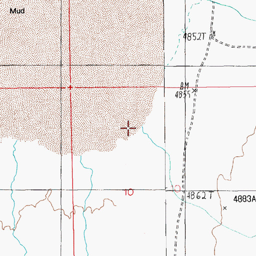 Topographic Map of Eastside Well, NV