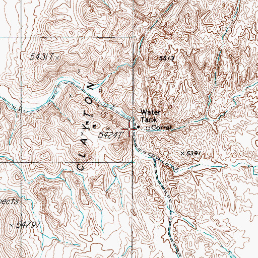 Topographic Map of Swiftwater, NV