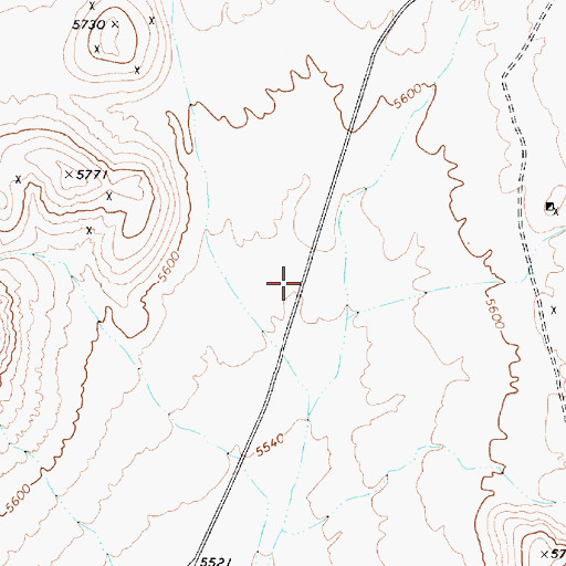 Topographic Map of Halfway Station (historical), NV