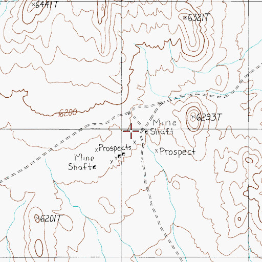 Topographic Map of Sulphide (historical), NV