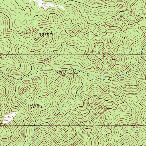 Topographic Map of Harriman (historical), NV
