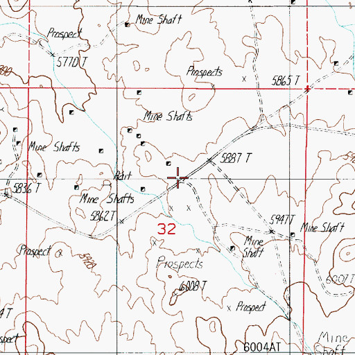 Topographic Map of McLaughlins Well, NV