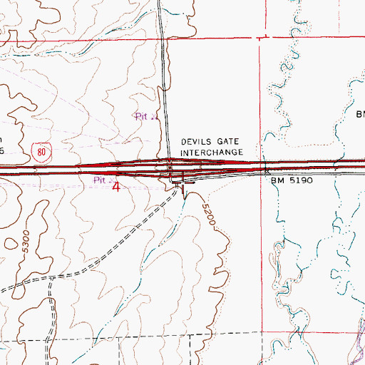 Topographic Map of Humboldt Park, NV