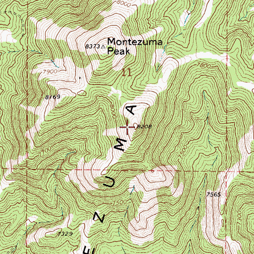 Topographic Map of Carroll Peak, NV