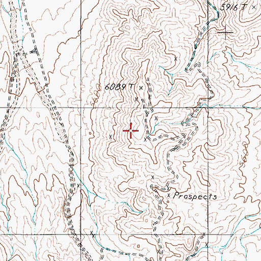 Topographic Map of Jims Peak, NV