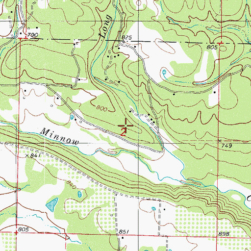Topographic Map of KXIO-FM (Clarksville), AR