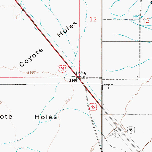 Topographic Map of Farmer Station, NV