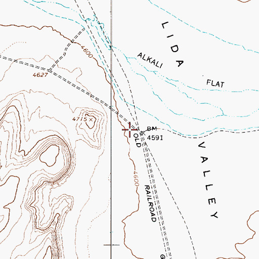 Topographic Map of Wagner (historical), NV
