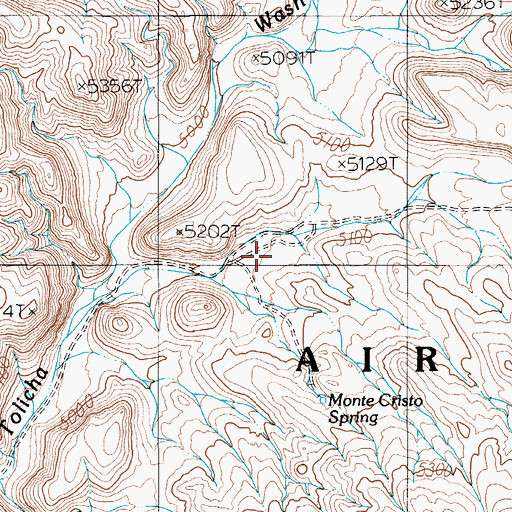 Topographic Map of Monte Cristo (historical), NV