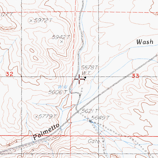 Topographic Map of Gold Horn (historical), NV