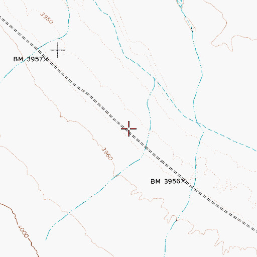 Topographic Map of Jacksonville (historical), NV