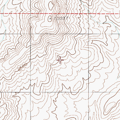 Topographic Map of Gold Mountain Range, NV