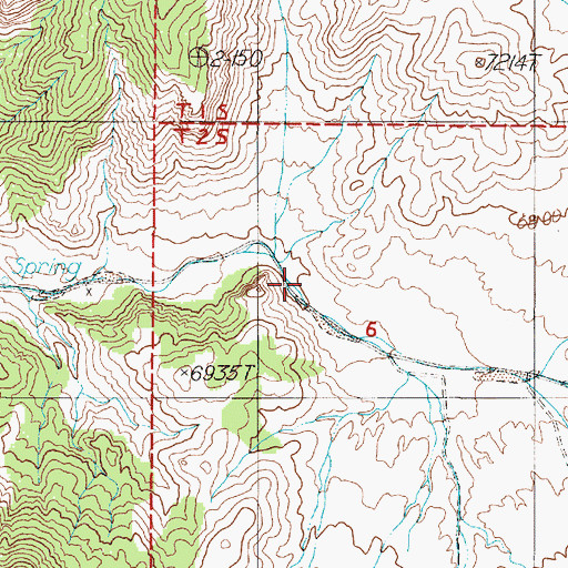 Topographic Map of Coyote Hole, NV