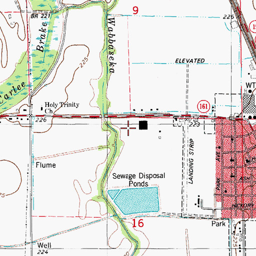 Topographic Map of KLRA-FM (England), AR