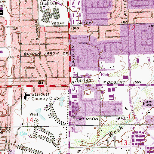 Topographic Map of Francisco Centre, NV