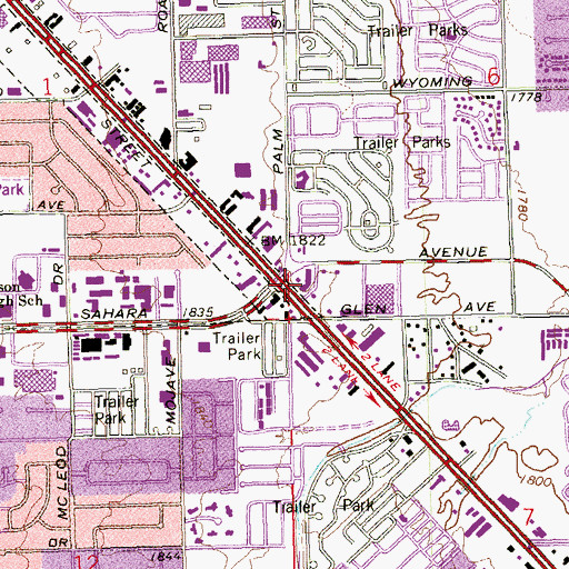 Topographic Map of Gemco Center, NV