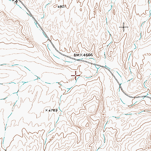 Topographic Map of Ash Springs, NV