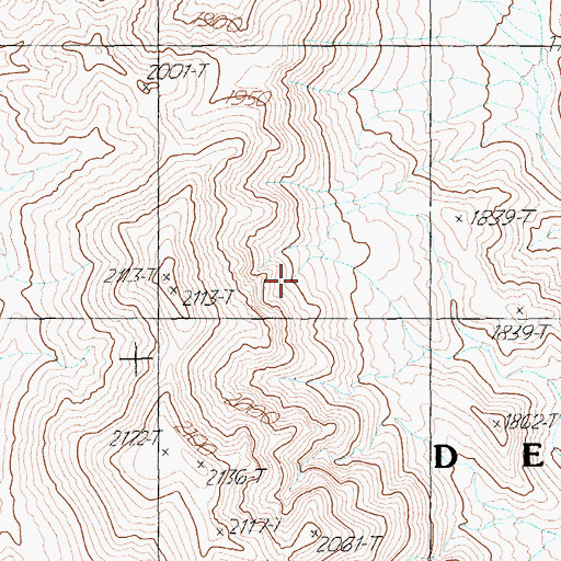 Topographic Map of Quartz Spring, NV