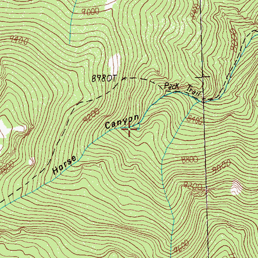 Topographic Map of Ungopah Spring, NV