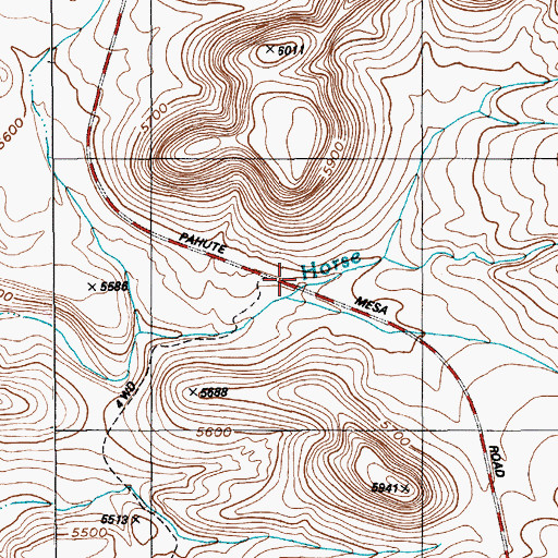 Topographic Map of Belted Mount Spring, NV