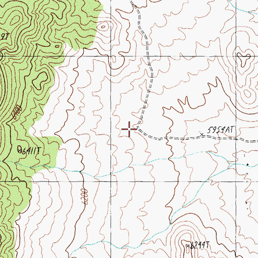 Topographic Map of Groom (historical), NV