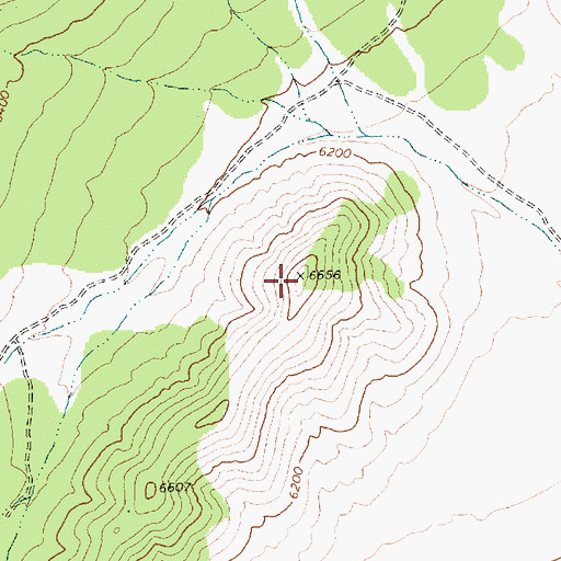 Topographic Map of Volcanic Hill, NV