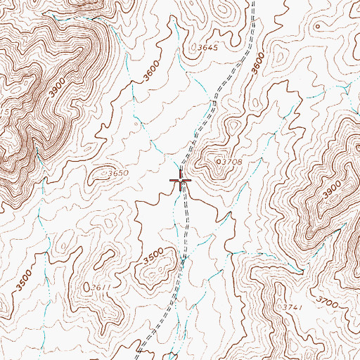 Topographic Map of Brownes Camp (historical), NV