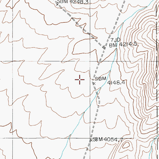 Topographic Map of Meikeljohn (historical), NV
