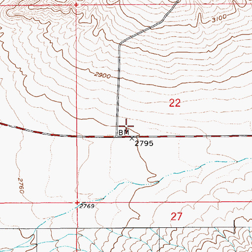 Topographic Map of Canyon (historical), NV