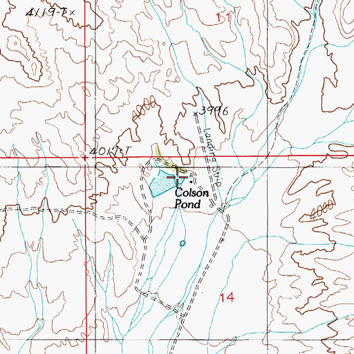 Topographic Map of Indian Camp, NV